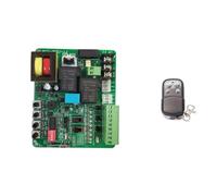 Scheda motore cancello scorrevole 220V/110V con chiusura automatica arresto lento telecomando 433 MHz e scheda mobile,Resistenza a tutte le intemperie(PCB 6 remote 220V)