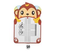 Scheda Musicale a Forma di Scimmia per Studenti, Tavola Portatile | Carta per Insegnamento del Pianoforte e Aula, Supporto per Note Musicali, Design Simpatico