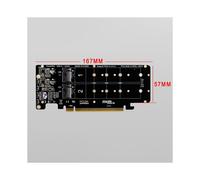 Scheda NVME a 4 dischi bifacciale PCIeX16 su M.2 M-Key NVMEx4SSD