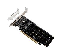 Scheda NVME un 4 Dischi un Doppia Faccia PCIeX16 un M.2 M-Key NVMEx4SS1271