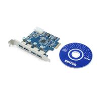 Scheda PCI Express USB 3.0 Con 4 Porte Sistema-S SATA 4-pin
