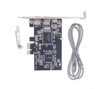 Scheda PCI Express x1 a 3 porte FireWire 1394a che supporta hot swapping e trasferimento sincrono asincrono per Windows 2000 a 10