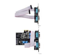 StarTech.com Scheda Seriale PCIe a 4 porte, scheda seriale PCI Express a RS232/RS422/RS485 [DB9], staffa a basso profilo inclus