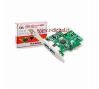 SCHEDA PCI USB 3.0 ITEK 2 PORTE 5 Gbs EXPRESS CARD HUB I/0 INTERNA notebook