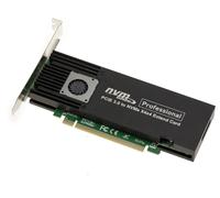 KALEA-INFORMATIQUE Scheda controller M2 PCIe 3.0 x16 per 4 SSD M.2 NVMe M Key. Profilo alto e basso. Chipset ASM2824.