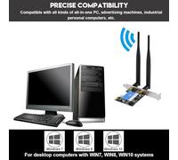 Scheda Pcie 433Mbps Dual Band 5G per 4.0 per Scheda per Desktop 4. Questa Scheda Community Offre un'efficace Scheda Adattatore Scheda per PC Ac1200 Pcie Tarjeta Red Pci Expr