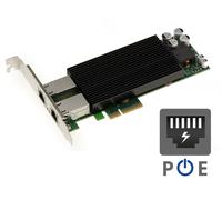 Scheda PCIe Dual Gigabit Ethernet Power Over Ethernet PoE+ 30W - INTEL JL82576EB