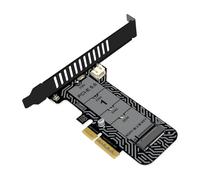 Scheda PCIe - Scheda adattatore da 64 Gbps, PCIe interna con controllo termico | Per controller Cavo dati PC Computer portatile Rete Luogo di lavoro Installazione semplice Funzionalità di