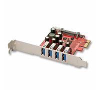 Scheda PCIe usb 3.0, max 5Gbit/s, protezione sovraccarichi, + 1 pwr sata