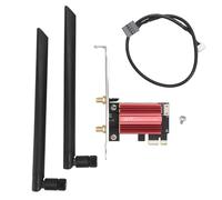 Scheda PCIe WiFi 7, Scheda WiFi PCIe per PC, Adattatore di Rete Wireless Tri Band 574Mbps 2400Mbps 5800Mbps, Scheda di Rete WPA4 BE200NGW per Giochi per PC 10 11, Streaming