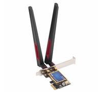 Scheda PCIe WiFi Wireless, Scheda di Rete PCI Express Dual Band da 2,4GHz/5GHz 1200Mbps con Bluetooth 4.0 e Doppia Antenna 10dBi, Supporto per 7/8/10