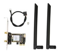 Scheda PCIe WiFi6E Triple Band per desktop, velocità wireless 2400Mbps con tecnologia Bluetooth 5.2, connessione a bassissima latenza, luci LED