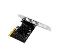Scheda PCIE X4 A Adattatore PCI-e Scheda di Espansione PCI-e 3.0 A SATA3.0 Scheda Aggiuntiva III A 4 Porte per SSD HDD Mining