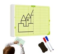 Scheda Per Disegni Simmetrici A Griglia | Tavoletta da Disegno per Tracciare Schemi a Quadretti,Set Di Strumenti Per L Addestramento Alla Scrittura E Lo Sviluppo Delle Capacità Per I Bambini