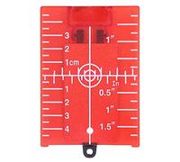 Scheda Piastra Target per lasering Pavimento Magnetica con Staffa, per Livello lasering Verde Livello lasering Rosso per Migliorare la visibilità (rosso)