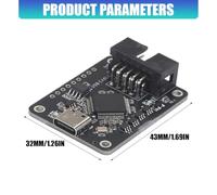 Scheda programmazione FPGA/ZYNQ Set strumenti JTAG Collegamento USB Cavo header a 10 pin Parti ' alloggiamento in acrilico per laboratori in Instradamento dati Flussi lavoro prototipo