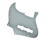 Scheda Protezione Chitarra Battipenna per basso in stile contemporaneo in metallo anodizzato adatto per basso argento a 10 fori(Silver)