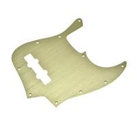 Scheda Protezione Chitarra Battipenna per basso in stile contemporaneo in metallo anodizzato adatto per basso argento a 10 fori(Gold)
