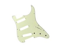 Scheda Protezione Chitarra Battipenna per chitarra elettrica a 3 strati SSS 11 fori Pannello per chitarra elettrica in PVC antigraffio Strumenti per liutai Accessori per strumenti musicali(Blackish Gr