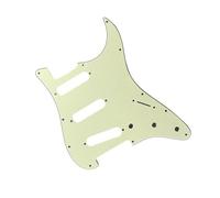 Scheda Protezione Chitarra Pannello per chitarra elettrica 3 strati SSS PVC Materiale 11 fori Adesivo protettivo per plettro per chitarra Strumento per parti di strumenti musicali FD(Blackish Green)