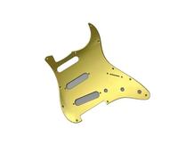 Scheda Protezione Chitarra Piastra posteriore per battipenna per chitarra elettrica SSS adatta per copertura tremolo per chitarra ST specchio dorato con viti