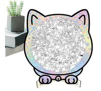 Scheda Puzzle - Puzzle In Legno A Forma Di Animale Unici | Puzzles Con Gatti | Decorazione Da Parete Per Donne Uomini Bambini Figli Figlie Adolescenti Adulti Bambini