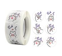 Scheda Regalo Multiuso Cartoncino Per Ringraziamento Della Scatola Etichetta Adesivi Rotondi Rotolo Set 500 Ottimi Pacchetto Fai-da-te Decorazioni Etichette Le