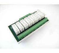 scheda rele 8 canali 24vdc comamdo PNP 1 scambio 250v 12A