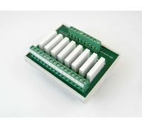 scheda relè 8 canali 24vdc comando PNP 1 contatto NA 250V 6A