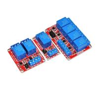 Scheda relè a 1, 2, 4, 6 e 8 canali con trigger di livello alto e basso optocoppia, 1 pezzo(24V,8 channel)