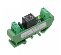 Scheda relè a 1 canale su guida Din 5V 12V 24V 48V 110V 230V Modulo relè con interfaccia Relè elettromagnetico NPN PNP 1 pz(FY-T731-12VACDC)