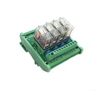 Scheda relè a 4 vie DC24V 12V DIN montato su guida ad alta corrente 16A modulo interruttore NPN PNP ingresso per PLC per arduino per Raspberry Pi Automation (DC24V)