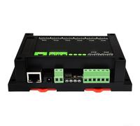Scheda relè a 8 vie guida DIN ABS alloggiamento industriale (B) | per modbus TCP / per rtu, supporto PoE, 8 per uscite relè, accesso remoto via LAN, standard industriale