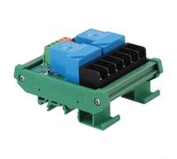 Scheda relè elettrotecnica per montaggio su guida DIN a 2 canali con cablaggio di ingresso comune NPN e PNP (5 V)