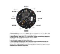 Scheda ReSpeaker Mic Array V3.0 XVF3000 Array A 4 Microfoni Senza XIAO ESP32-S3 Senza Custodia per Una Voce Chiara Anche In Presenza di Rumore