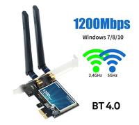 Scheda Rete WiFi PCI E Bluetooth 4.0 INTERNA Dual Band 2.4G 5G 1200Mbps AC1200
