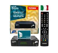 Scheda ricevitore HD Tivusat attivata Telefunken TFK-S2000 RAi Mediaset