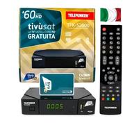 Scheda ricevitore HD Tivusat Già attivata Telefunken TFK-S2000 RAi Mediaset