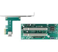 Scheda riser Delock PCI Express x1 a 2 slot PCI a 32 bit con cavo da 60 cm NEW