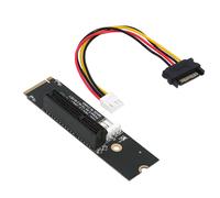 Scheda riser NGFF M.2 a PCI-E 4X Adattatore M2 M Key a PCIe X4 con indicatore LED Espansione di potenza per il mining di Bitcoin