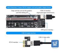 Scheda Riser V009S-PLUS PCIE 1X TO 16X per Bitcoin Ethereum Mining PCE164P-N9