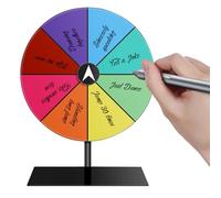 Scheda roulette - Spinner Fortune, ruota a secco | Display di giochi per premi acrilici pesanti, ruota della lotteria di carnevale per eventi per le attività di concorso per ufficio di raccolta di fes