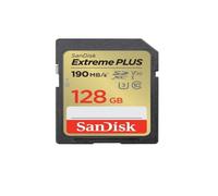 Scheda Sandisk Extreme Plus SDHC 190MB/S 90MB, SDSDXWA-128G-GNCIN