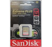 Scheda SanDisk EXTREME PLUS SDXC UHS-1 (128 GB/190 MB/s) SIGILLATA/NUOVA