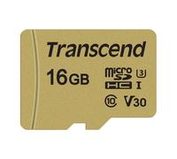 Scheda SD 16GB UHS-I U3 microSD - TRANSCEND - 500S - Video Class V30 / Class10 - Fino a 60 Mo/s