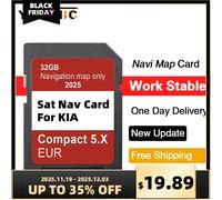 Scheda SD di aggiornamento Sat Nav 2025 per KIA Compact 5.X Carens/Ceed/Niro/Optima/Picanto/Rio/Soul/Sportage/Stonic 32 GB Mappe GPS EU UK