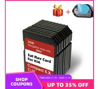 Scheda SD di aggiornamento Sat Nav 2025 per KIA Compact 5.X Carens/Ceed/Niro/Optima/Picanto/Rio/Soul/Sportage/Stonic 32 GB Mappe GPS EU UK