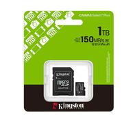 Kingston Canvas Select Plus Scheda di memoria microSD 1TB microSDXC Gen3 150MB/s A1 Adattatore SD incluso - SDCS3/1TB