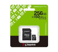 Kingston Canvas Select Plus Scheda di memoria microSD 256GB microSDXC Gen3 150MB/s A1 Adattatore SD incluso - SDCS3/256GB