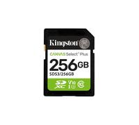 Scheda SD Kingston Canvas Select Plus 256GB 150 MB/s Classe 10 UHS-I U1 V10 Verde/Nero/Bianco